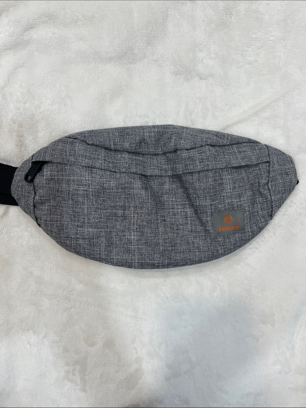 Gray Men’s Waist Pack — Sleek Crossbody Belt Bag